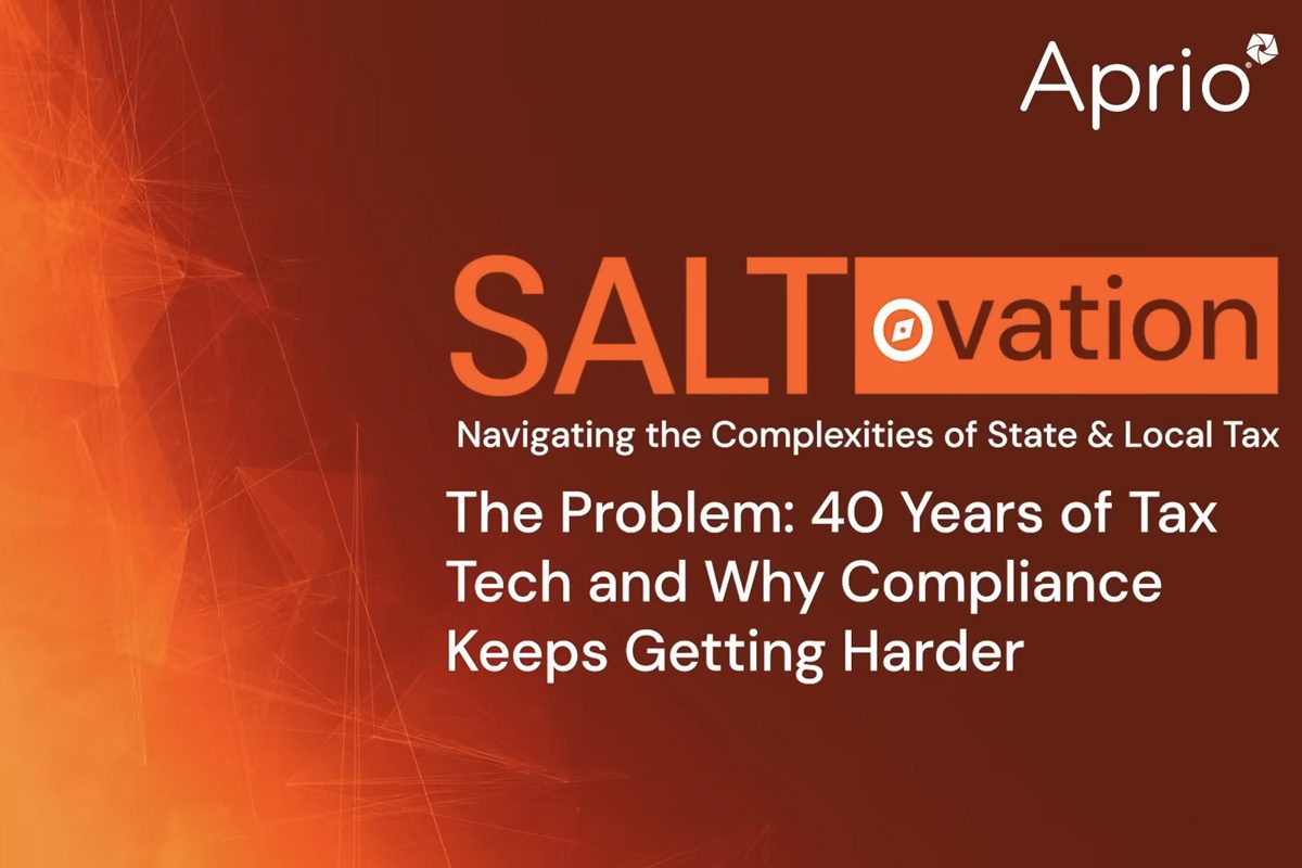 SALTovation - The Problem - 40 Years of Tax Tech