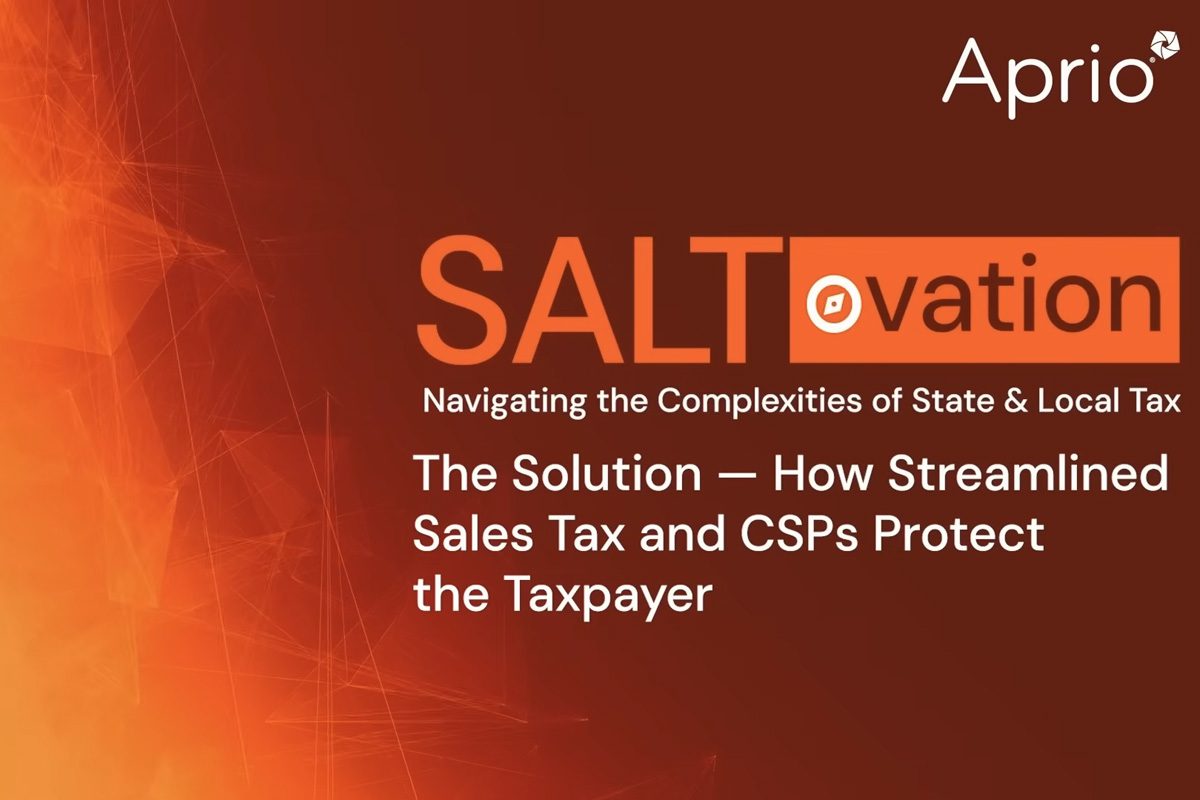SALTovation - The Solution - How Streamlined Sales Tax and CSPs