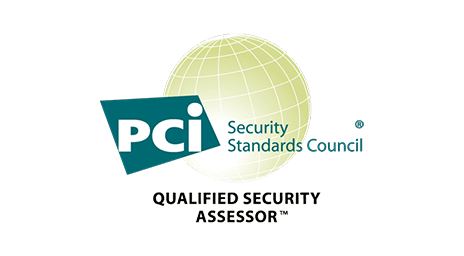 PCI Security Standards Council logo with a green globe and text reading Qualified Security Assessor.